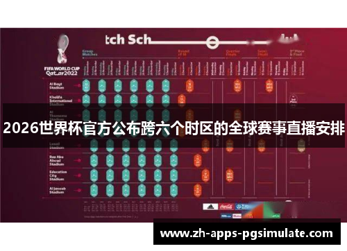 2026世界杯官方公布跨六个时区的全球赛事直播安排